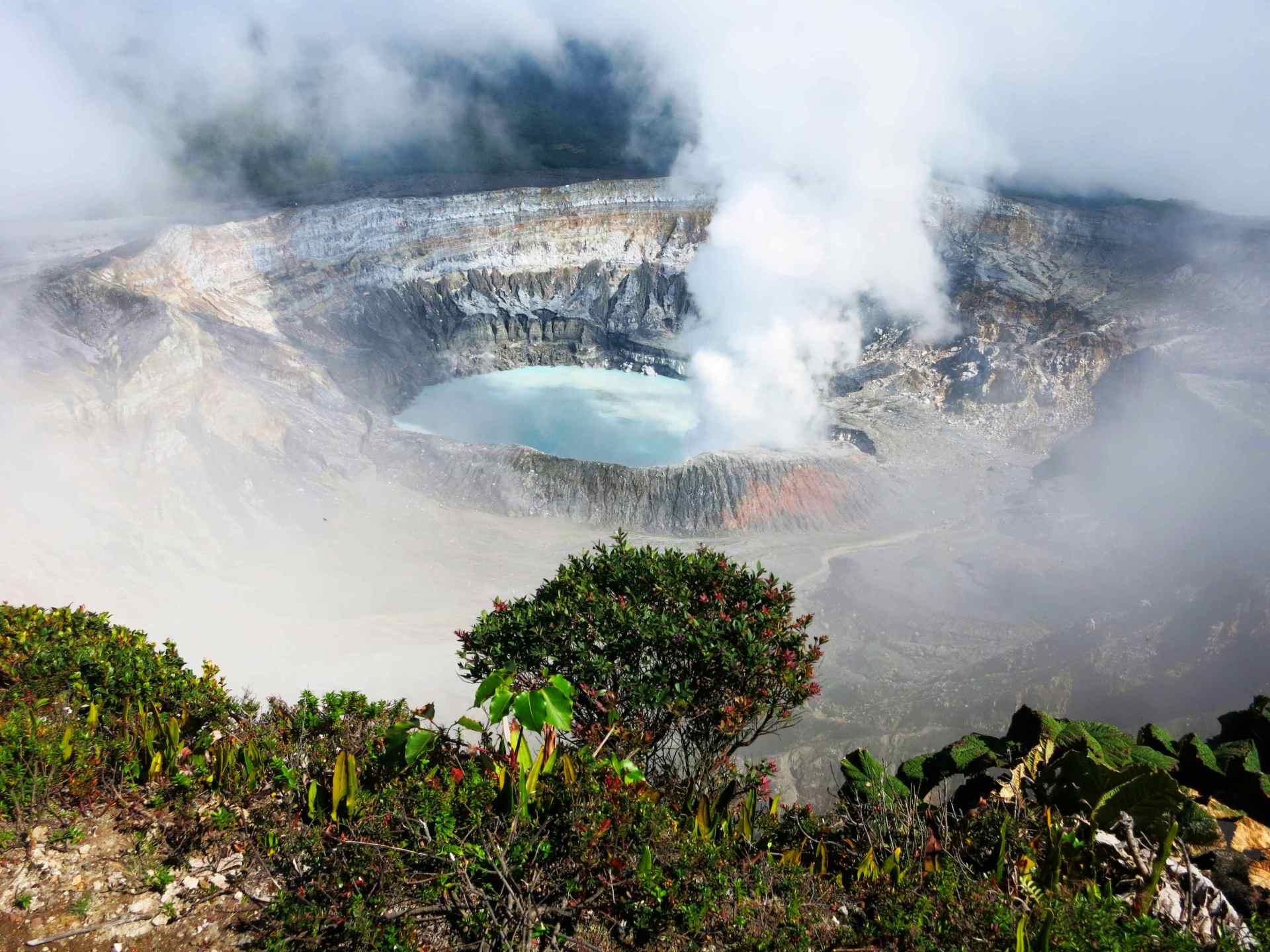 Aussicht Vulkan Poas Hauptkrater